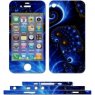 Plastfilm/skin bl�a ljusslingor, iPhone 4